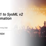 SysML v1 to SysML v2 Transformation