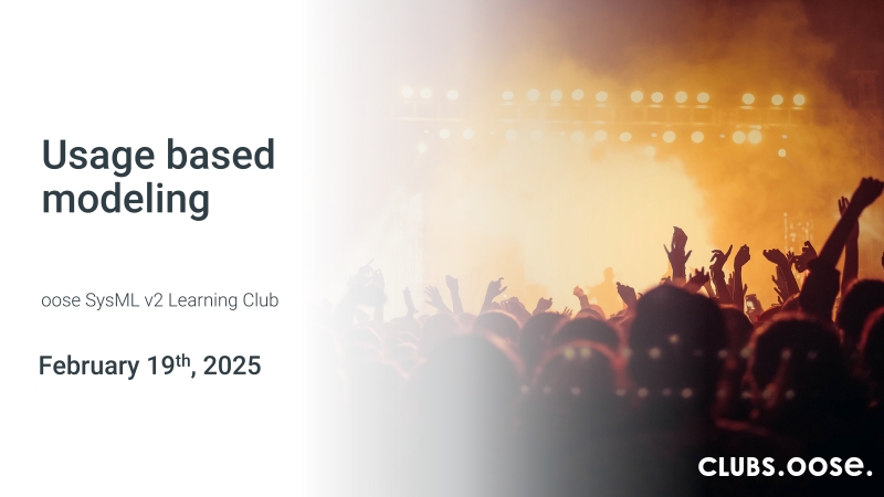 Usage-Based Modeling