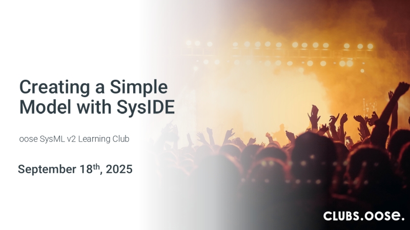 Creating a Simple Model with SysIDE