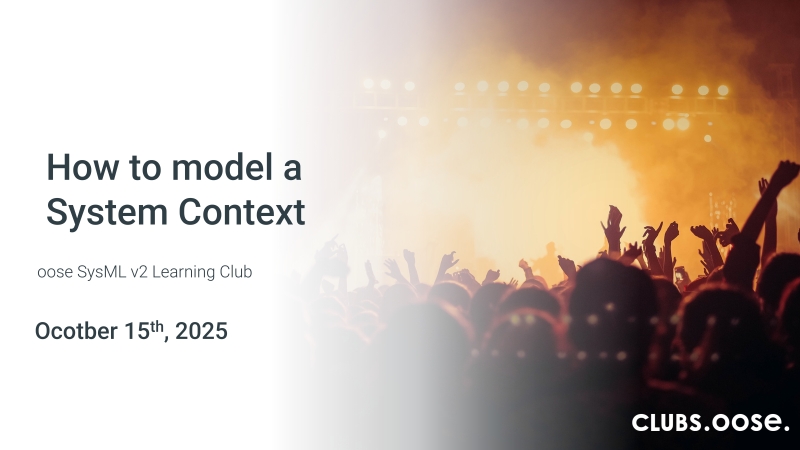How to model a System Context?