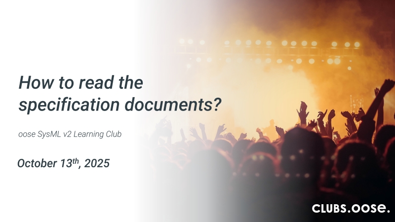 How to read the specification documents