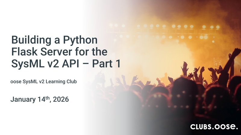 Building a Python Flask Server for the SysML v2 API – Part 1