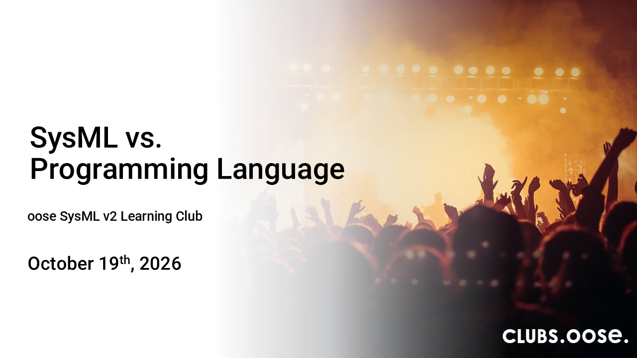 SysML vs. Programming Language